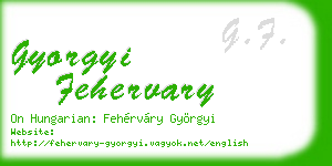 gyorgyi fehervary business card